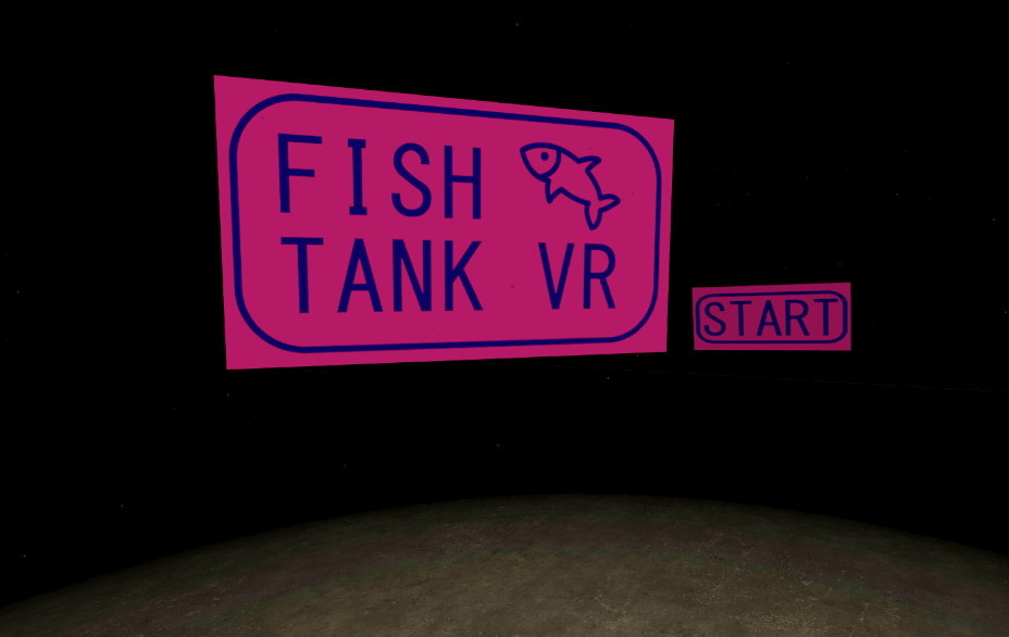 VR Aquarium Start Scene