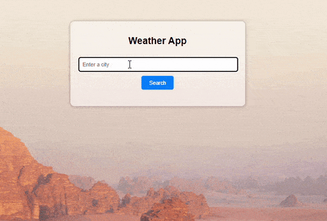 Weather App Gif